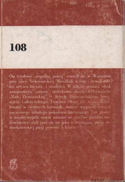 Wspólny pokój. ZBIGNIEW UNIŁOWSKI