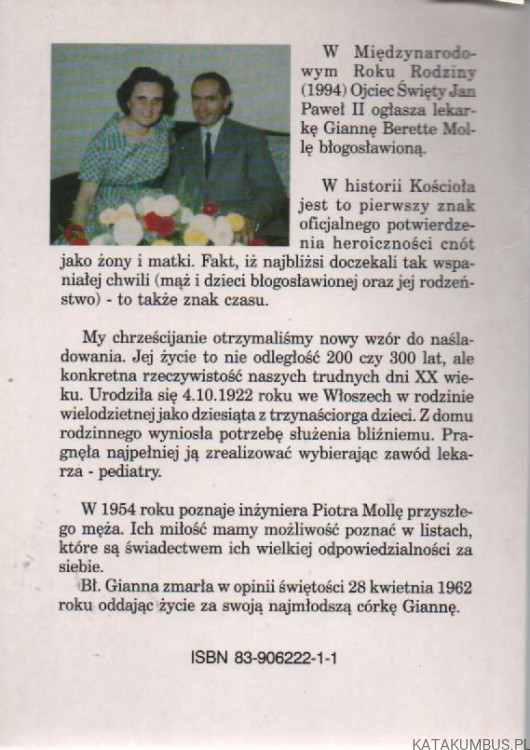 Podarunek miłości. Listy z okresu narzeczeństwa. bł. GIANNA BERETTA-MOLLA I PIOTR MOLLA