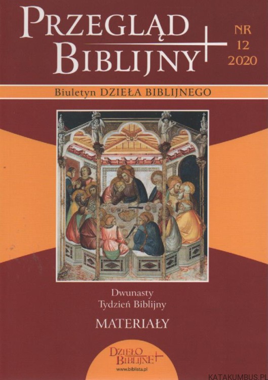 Przegląd Biblijny nr 12 (2020). PRACA ZBIOROWA