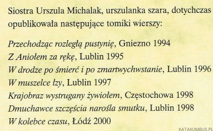 Wczesne popołudnie. Urszula Michalak