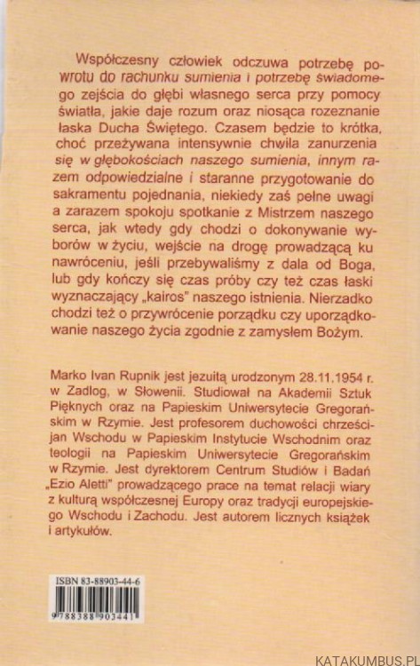 Rachunek sumienia. Poradnik dla spowiadających się. MARKO IVAN RUPNIK