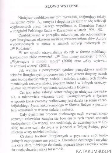 Aby wytrwali w zdrowej wierze. Kazania na rok A .  O. CHERUBIN PAJĄK OFM