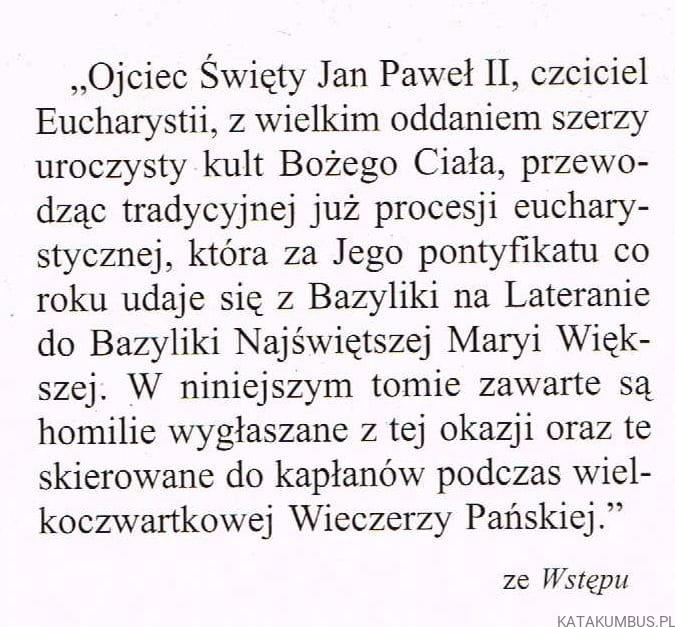 To czyńcie na moją pamiątkę. TOMMASO STENICO, CELSO MORGA