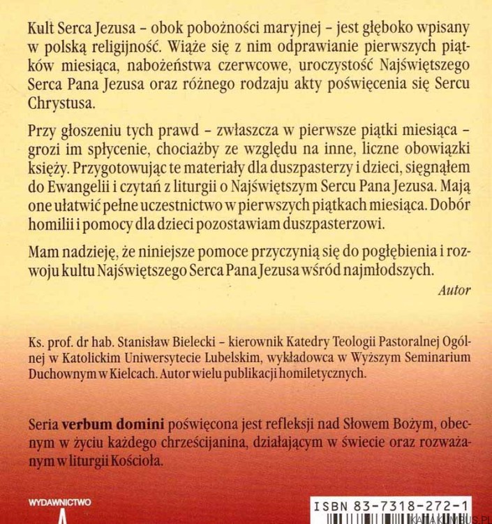 Twemu Sercu cześć składamy. ks. STANISŁAW BIELECKI