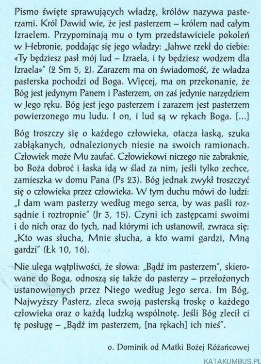 Bądź im pasterzem. DOMINIK WIDER OCD