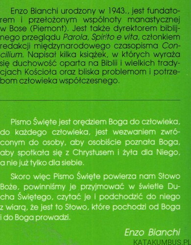 Przemodlić Słowo. ENZO BIANCHI