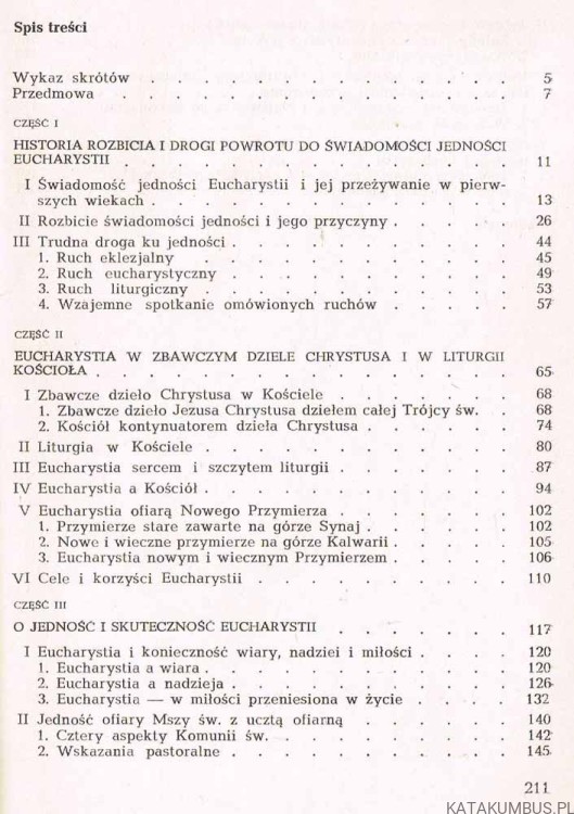 Eucharystia w życiu chrześcijańskim. ks. ROMUALD RAK