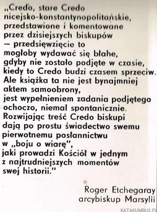 Wiara kościoła. Biskupi francuscy komentują wyznanie wiary. PRACA ZBIOROWA