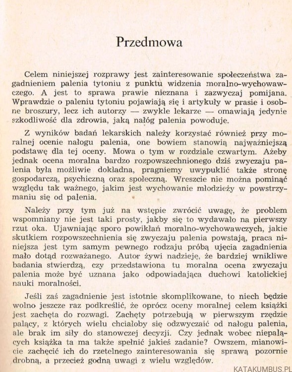 Palić czy nie palić? Ks. FELIKS STASZAK