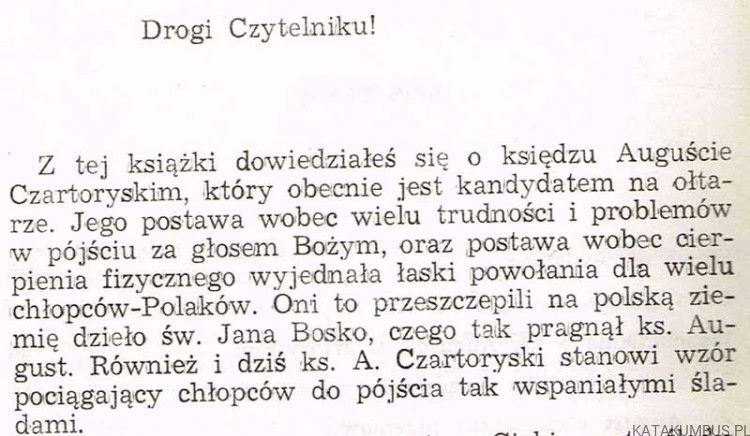 Ucho igielne. Ks. August Czartoryski Salezjanin (1858-1893). TERESA BOJARSKA