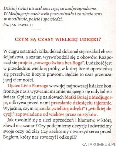 Los dusz w czasach wielkiego ucisku. O. LIVIO FANZAGA
