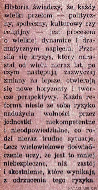 Przełom. Kościół epoki dialogu II. Ks. ANDRZEJ BARDECKI