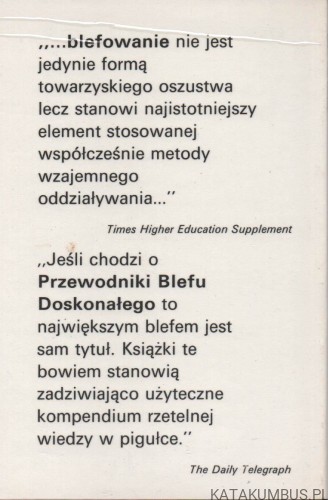 Jak blefować doskonale blefowanie. PETER GAMMOND