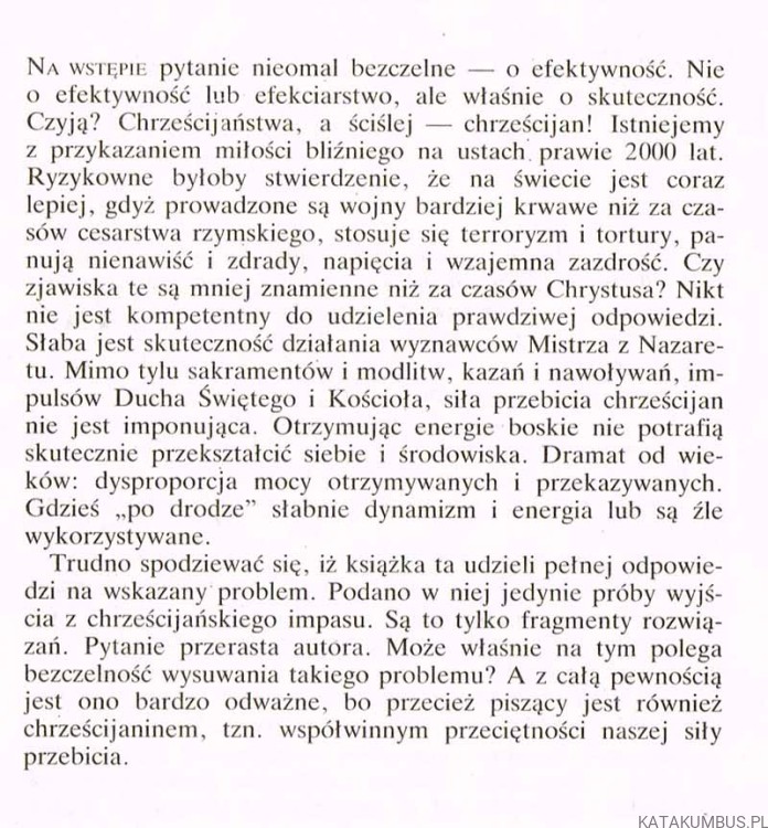 Siła przebicia. TOMASZ PAWŁOWSKI OP