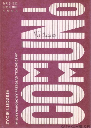 Communio 3 (75). Życie ludzkie. PRACA ZBIOROWA