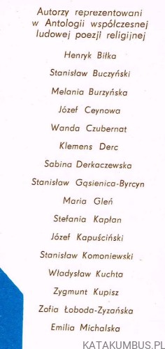 Pogłosy ziemi (Antologia współczesnej ludowej poezki religijnej) STEFAN JOŃCZYK