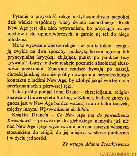 Co New Age ma do powiedzenia Kościołowi? JOHN DRANE