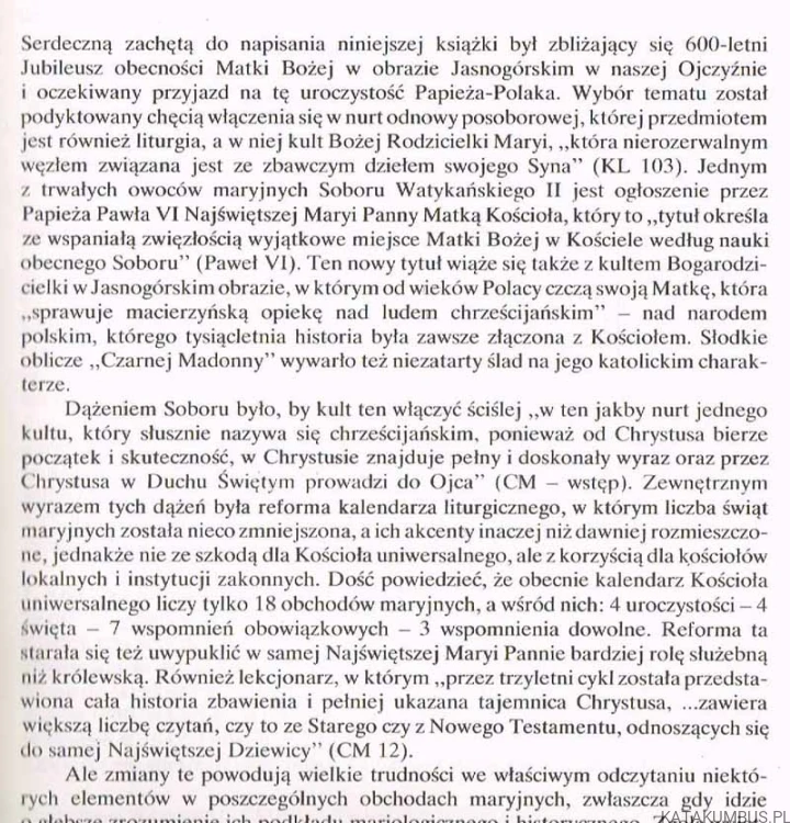 Maryja w roku kościelnym. Ks. JAN DROZD SDS