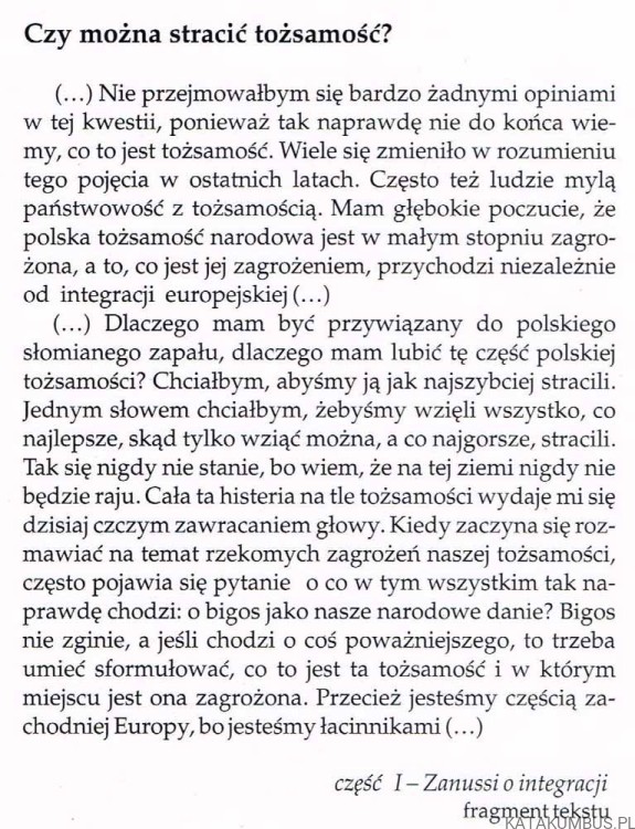 Bigos nie zginie! ...w rodzinnej Europie. DOROTA MACIEJEWSKA
