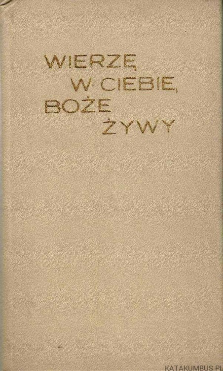 Wierzę w Ciebie Boże Żywy. Ks. WALDEMAR WOJDECKI