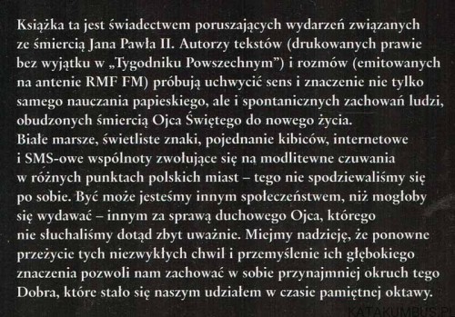 Czuwanie 1-8 kwietnia 2005. PRACA ZBIOROWA