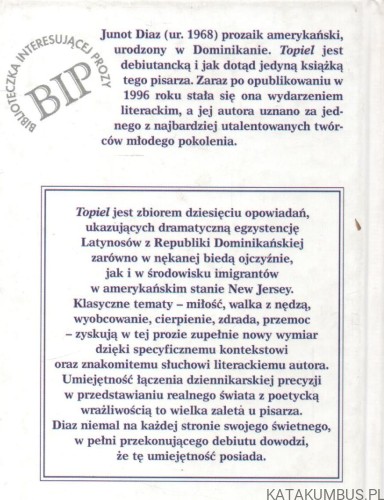 Topiel. JUNOT DIAZ