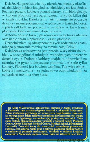 Kiedy jestem płodna a kiedy nie. ALINA LICHTAROWICZ