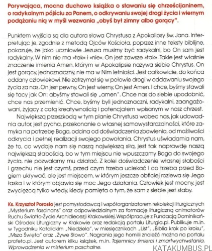 To mówi Amen. Spotkanie z Chrystusem Apokalipsy. Ks. KRZYSZTOF POROSŁO