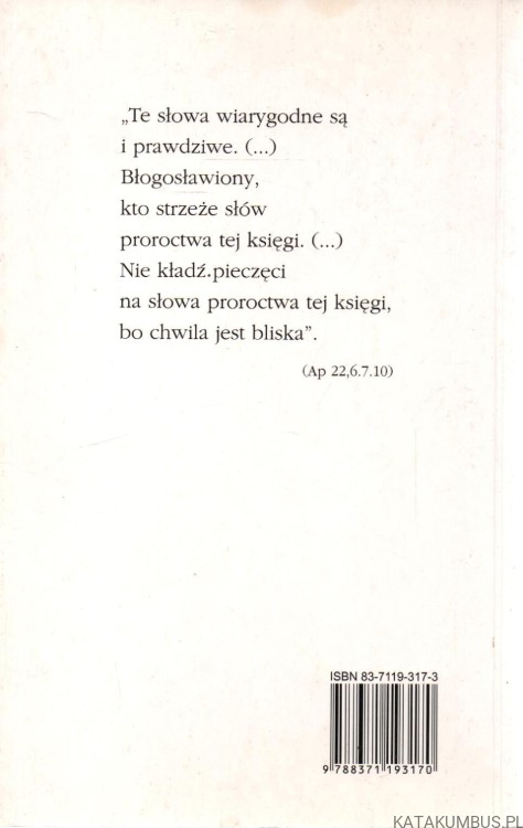 Oto stoję u drzwi. BOGUSŁAW WIDŁA