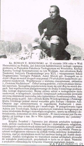 Światłość i tajemnica. ROMAN E. ROGOWSKI