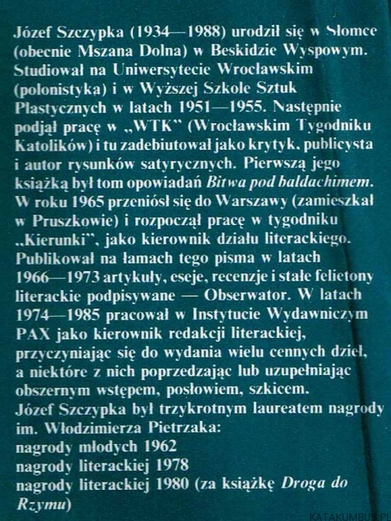 Jan Paweł II. Rodowód. JÓZEF SZCZYPKA