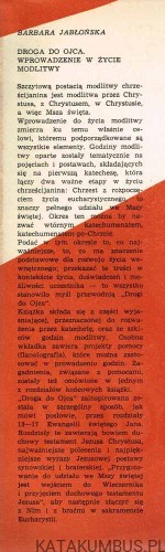 Droga do Ojca. Wprowadzamy w życie eucharystyczne / Jabłońska Gościmska