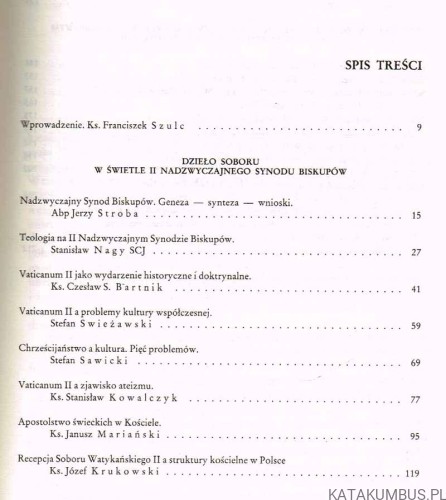 W dwudziestolecie Soboru Watykańskiego II. Recepcja, doświadczenia, perspektywy. KS. JÓZEF HOMERSKI