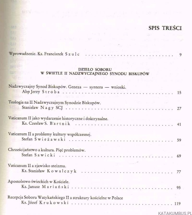 W dwudziestolecie Soboru Watykańskiego II. Recepcja, doświadczenia, perspektywy. KS. JÓZEF HOMERSKI