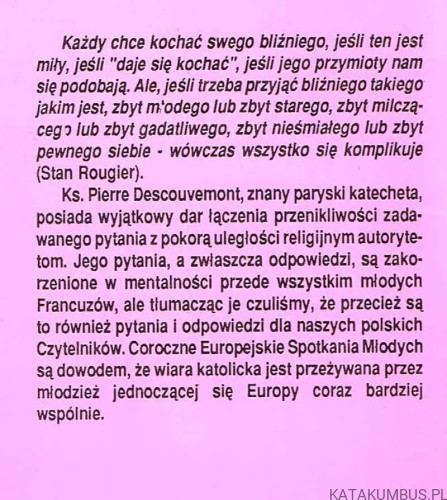 Czy Wiara Chrześcijańska Zmienia Nasze Spojrzenie na Innych? / Ks. Pierre Descouvemont