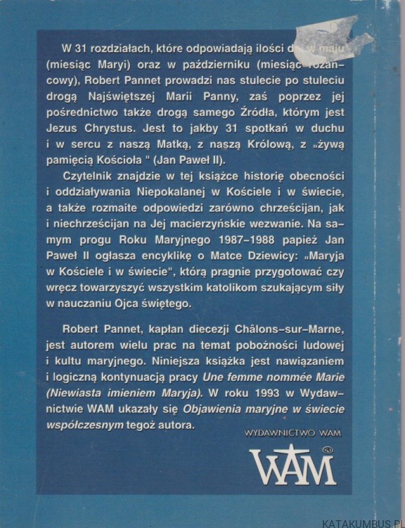 Maryja w Kościele i Świecie. ROBERT PANNET