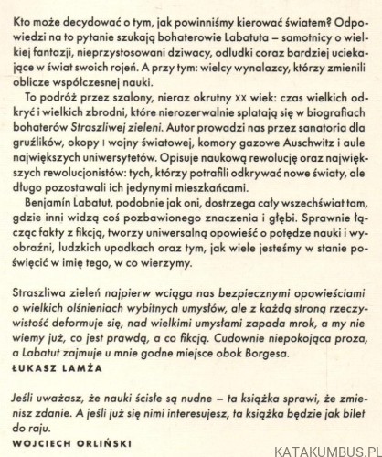 Straszliwa zieleń. BENJAMIN LABATUT