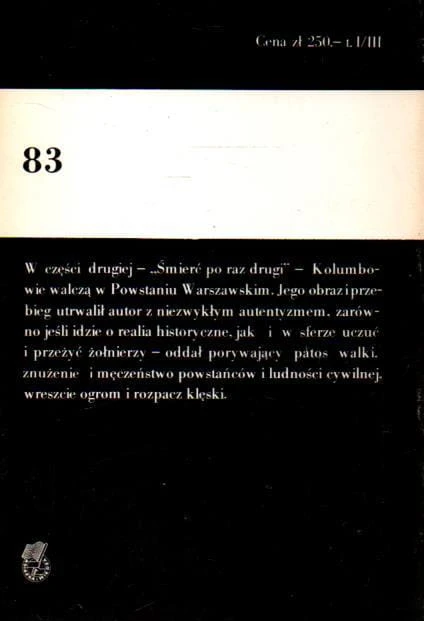 Kolumbowie rocznik 20. Tom II. ROMAN BRATNY