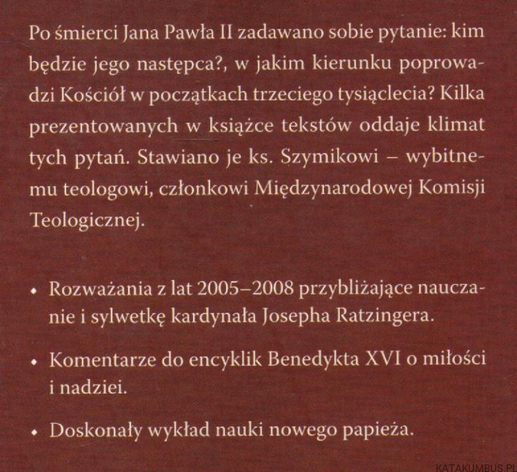 Joseph Ratzinger. Filozof, teolog, duszpasterz. KS. JERZY SZYMIK
