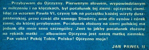 Pokój Tobie, Polsko! Przemówienia 16-23 czerwca 1983 / Jan Paweł II
