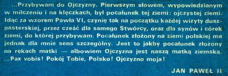 Pokój Tobie, Polsko! Przemówienia 16-23 czerwca 1983 / Jan Paweł II