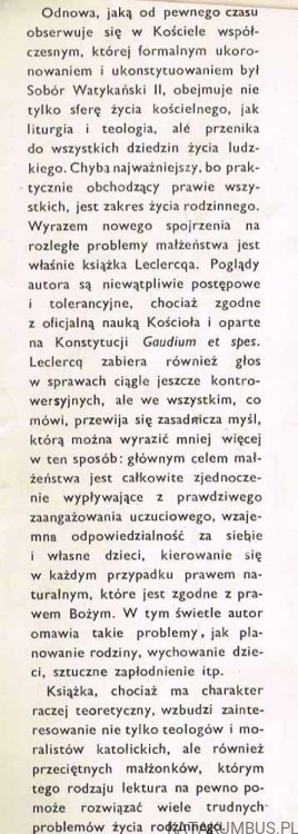 Małżeństwo z miłości / Jacques Leclercq