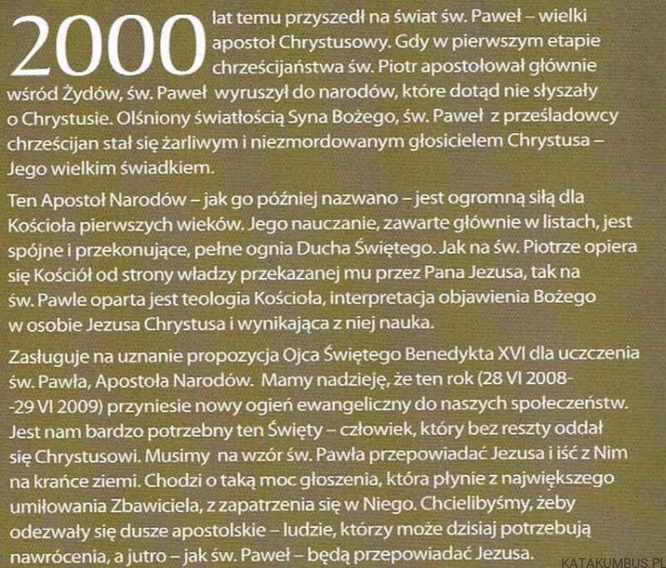 Apostoł Narodów - Święty Paweł