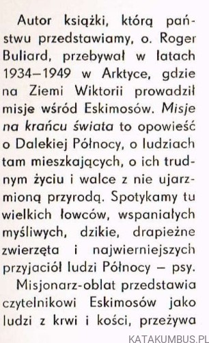 Misje na krańcu świata. ROGER BULIARD
