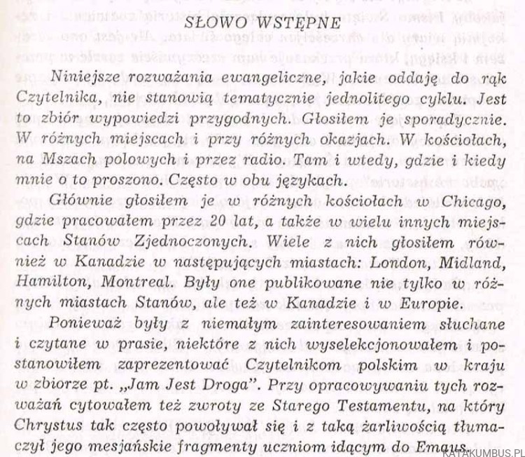 Jam jest Droga. Rozważania ewangeliczne. Ks. dr PAWEŁ ILIŃSKI