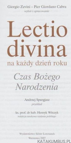 Lectio divina na każdy dzień roku. cz. 2. GIORGIO ZEVINI, PIER GIORDANO CABRA