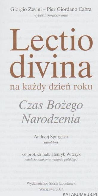 Lectio divina na każdy dzień roku. cz. 2. GIORGIO ZEVINI, PIER GIORDANO CABRA