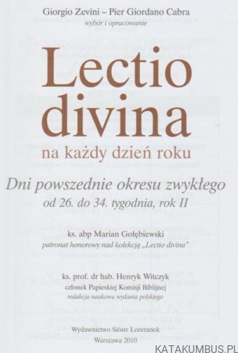 Lectio divina na każdy dzień roku cz. 8. GIORGIO ZEVINI, PIER GIORDANO CABRA