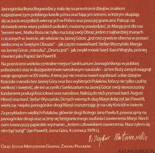 Matko nasza. Ks. IRENEUSZ SKUBIŚ