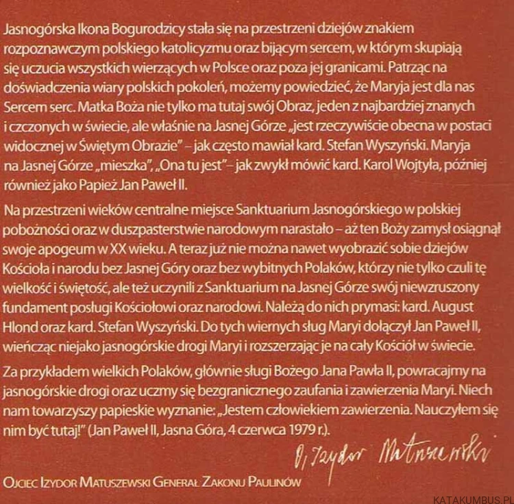 Matko nasza. Ks. IRENEUSZ SKUBIŚ